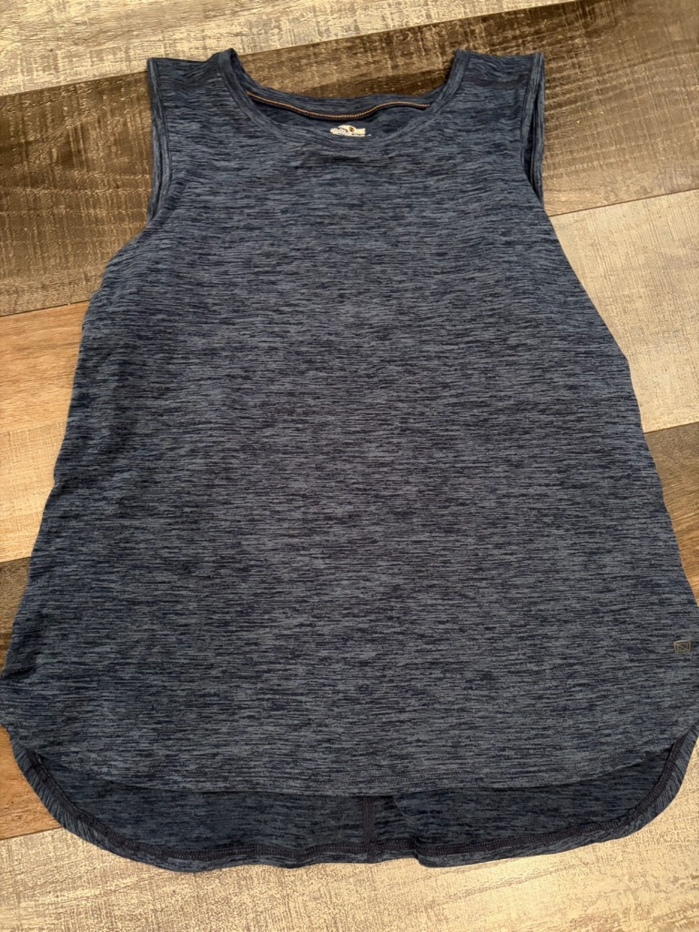 Noble Outfitters PonyCool Navy Heather Performance Tank Top M